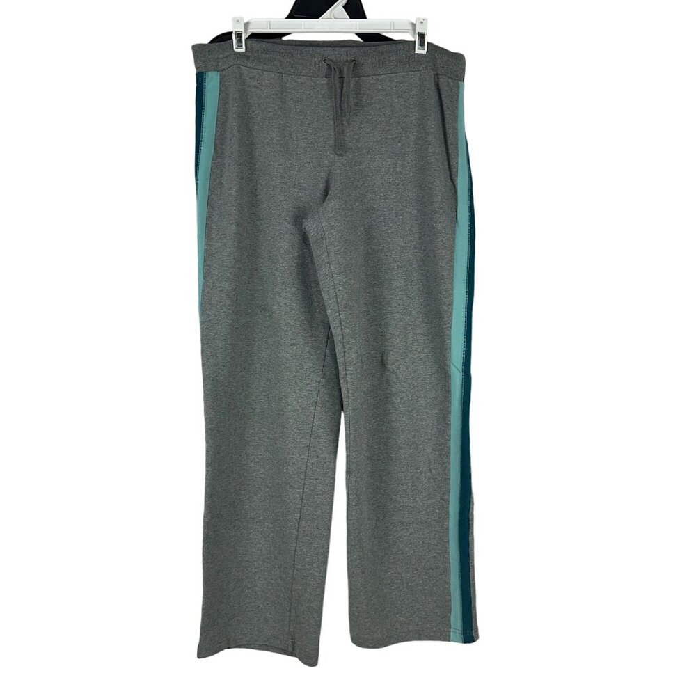 SB Active Mens Gray Sweatpants With Side Stripes Size M Comfortable Fit